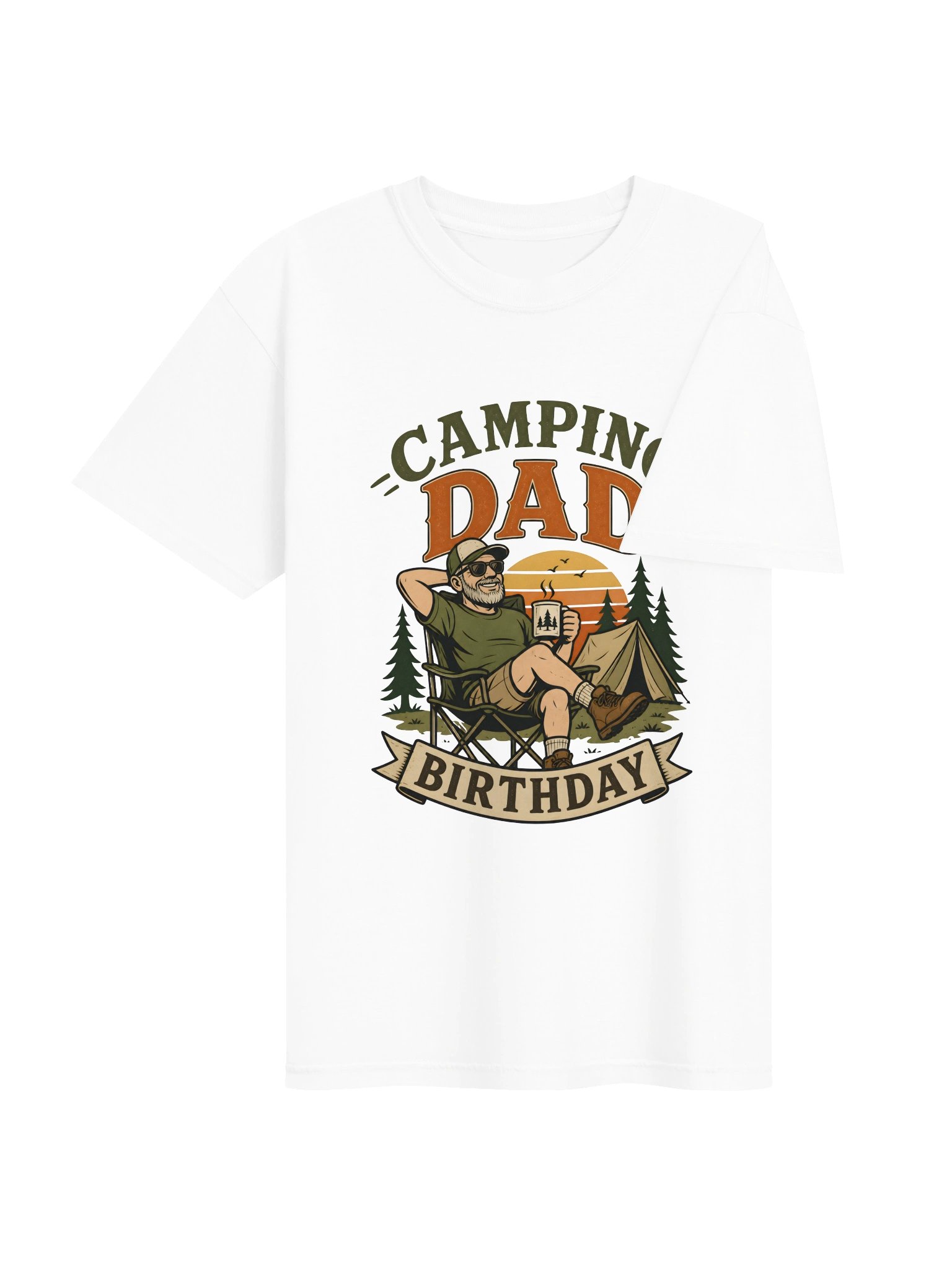Camping Dad Birthday Tee product image (40)