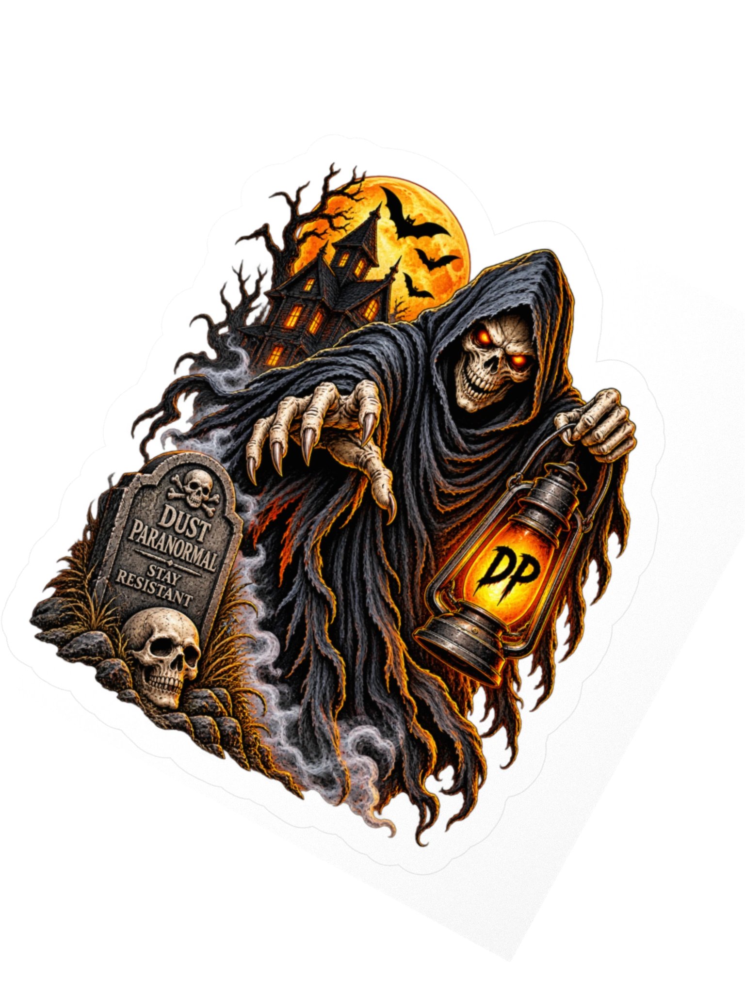 Reaper Halloween 3" x 3" sticker product image (2)