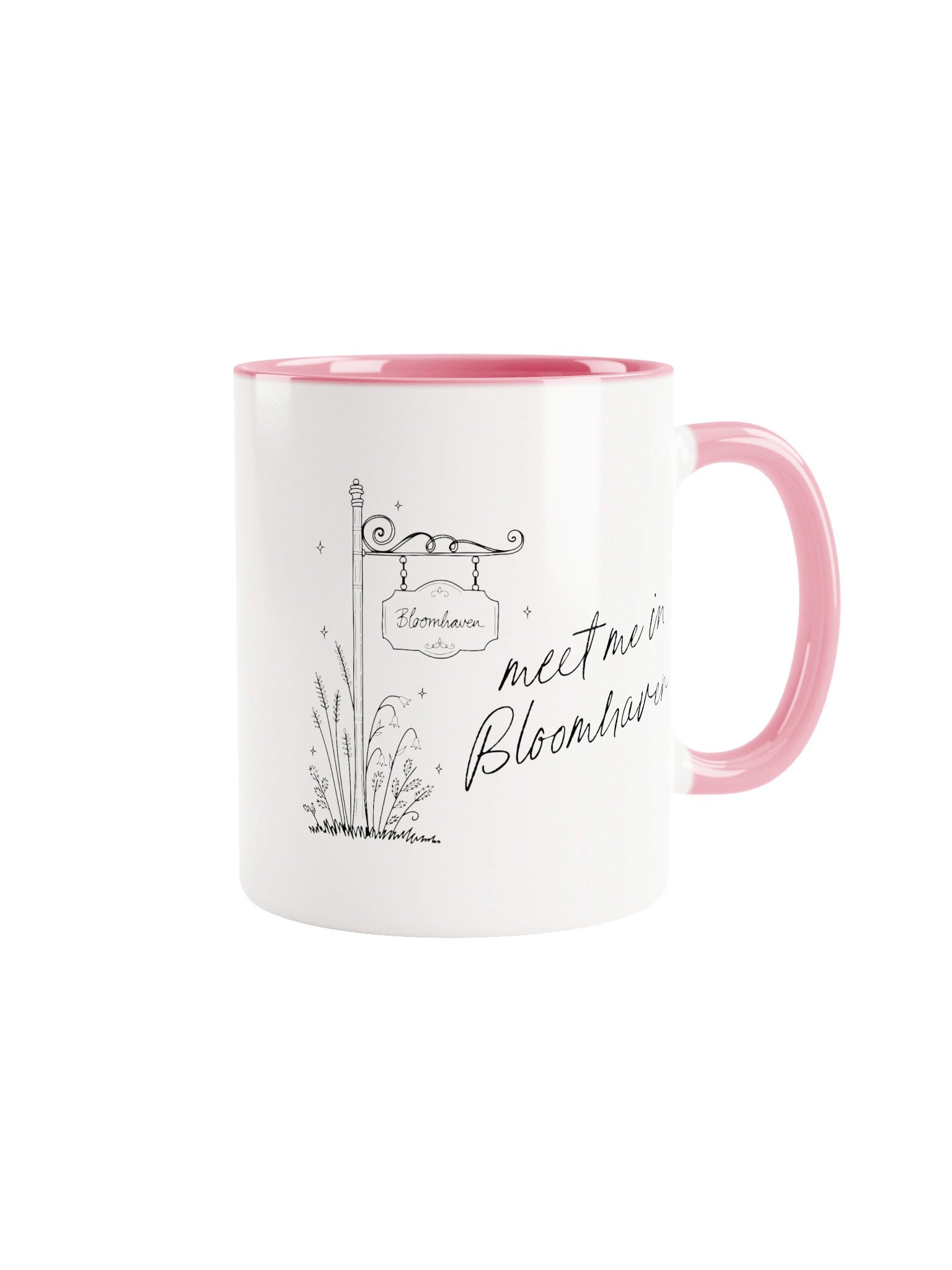 Meet Me In Bloomhaven Mug With Colored Handle product image (1)
