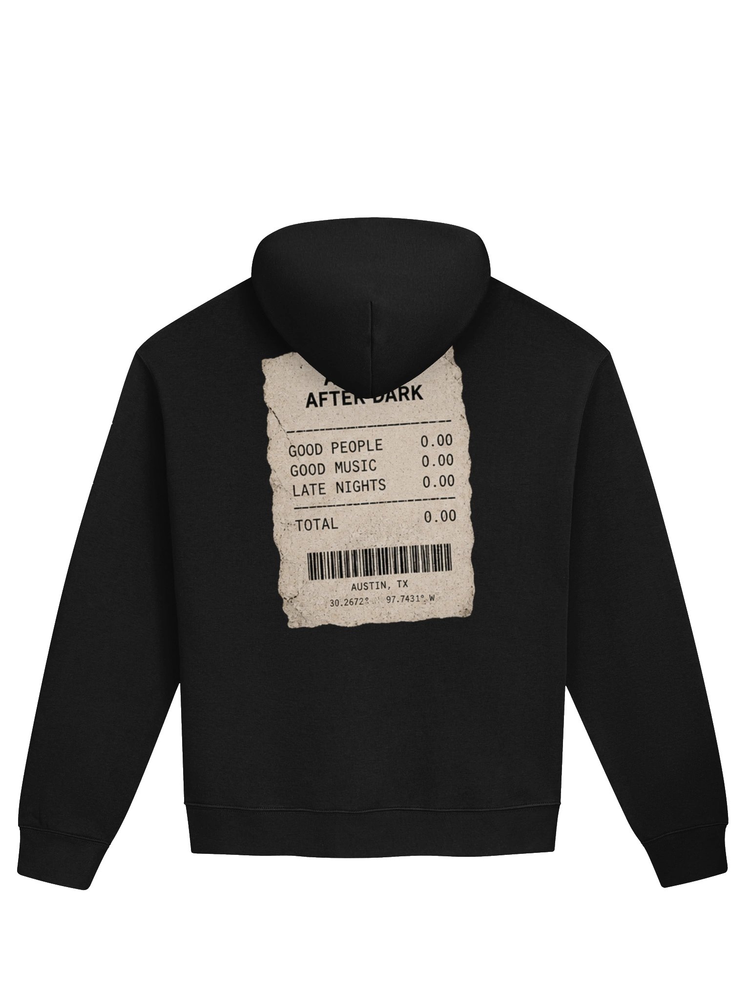 ATX After Dark Receipt Heavyweight Premium Hoodie product image (4)