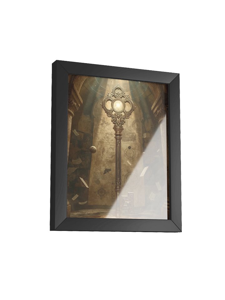 The Gatekeeper’s Key – Eternal Archive | Framed Vertical Poster (Black Frame) product image (8)