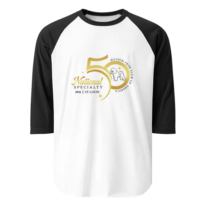 50th National Specialty Raglan Tee - White Body product image (1)