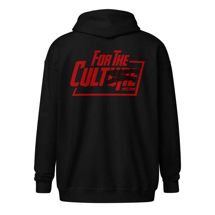 For the Culture Red / Black Zip Up product image (1)