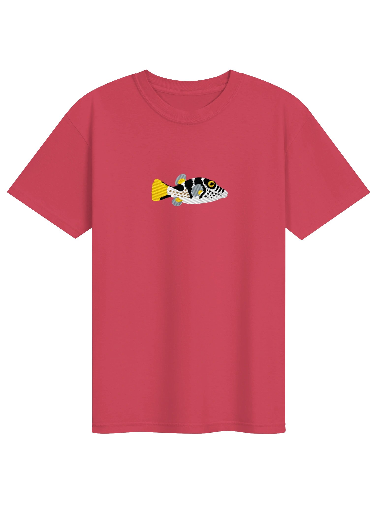 Valentini Puffer Embroidered Shirt | Reef Aquarium Fish Embroidery Tee | Toby Puffer Saltwater Marine Fish Apparel product image (5)