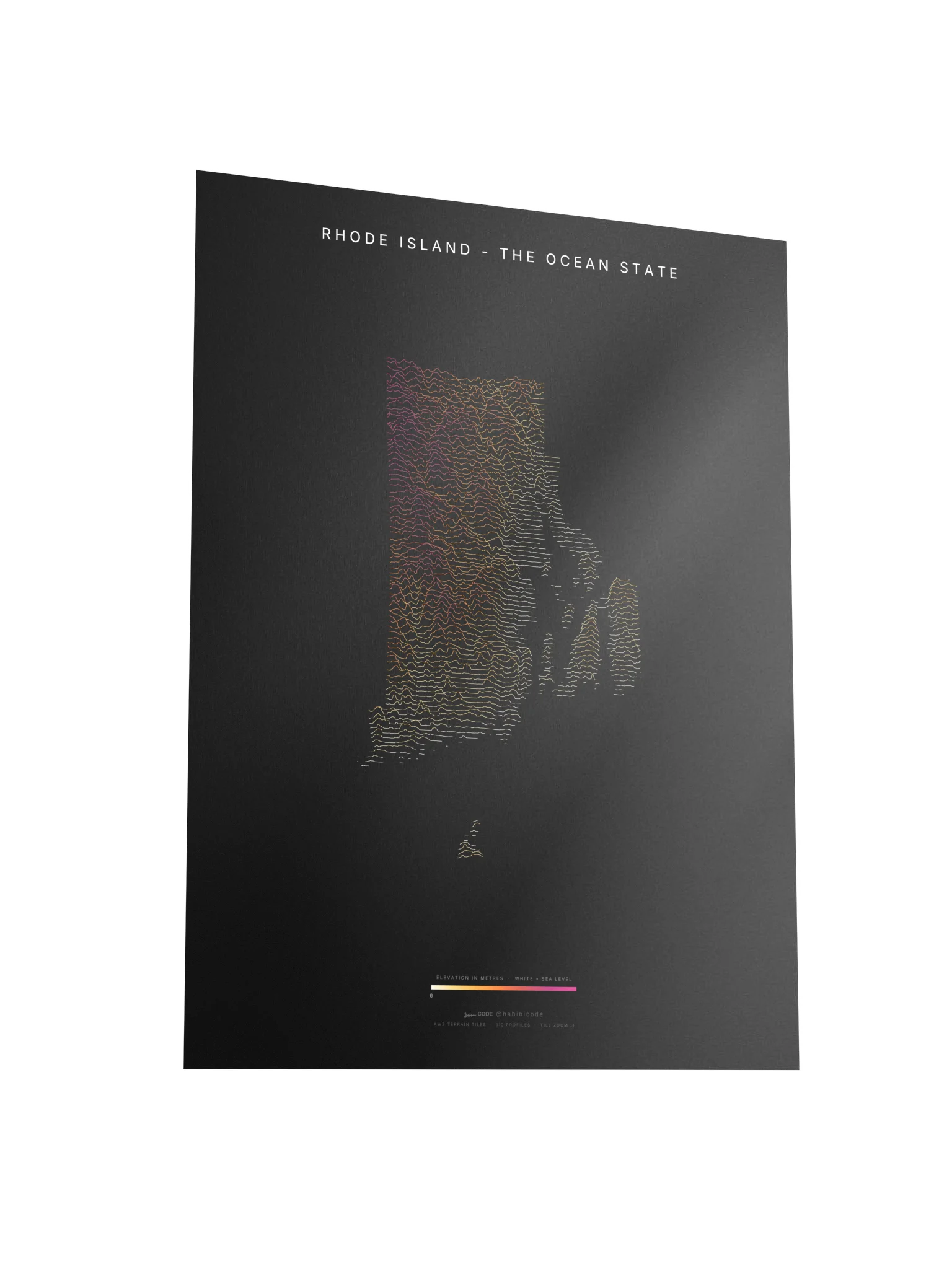 Ridgeline Poster - Rhode Island product image (3)