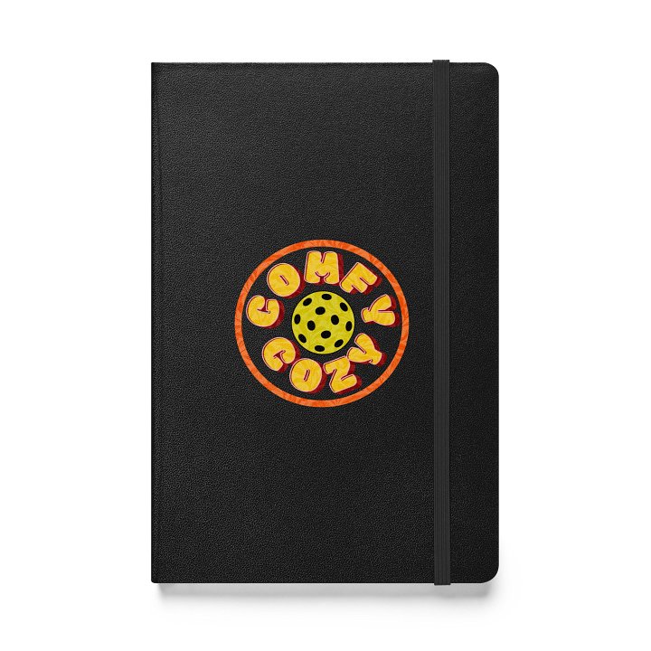 Comfy Cozy Pickleball Circle Radiant Words Hardcover Journal product image (1)
