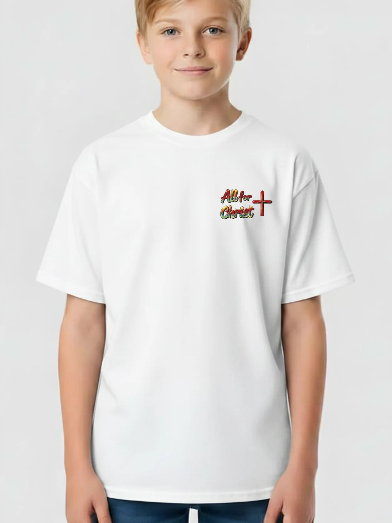 All for Christ Kids T-Shirt with Two Designs product image (2)
