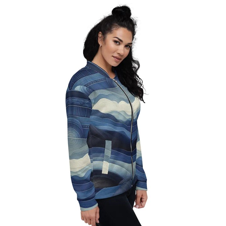 Women's Azure Wave-Print-3 Jacket product image (2)