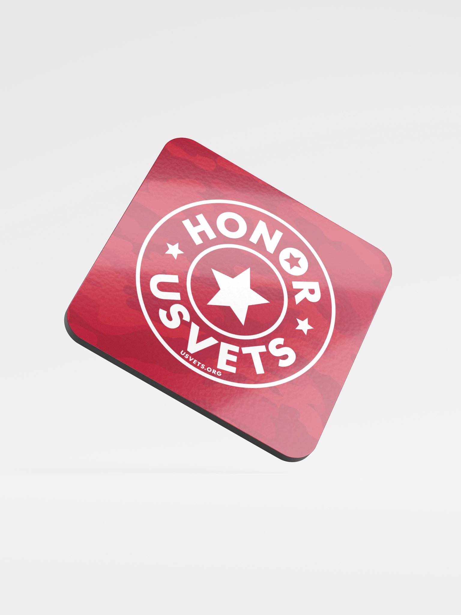 HONORUSVETS - RED CAMO COASTER product image (1)