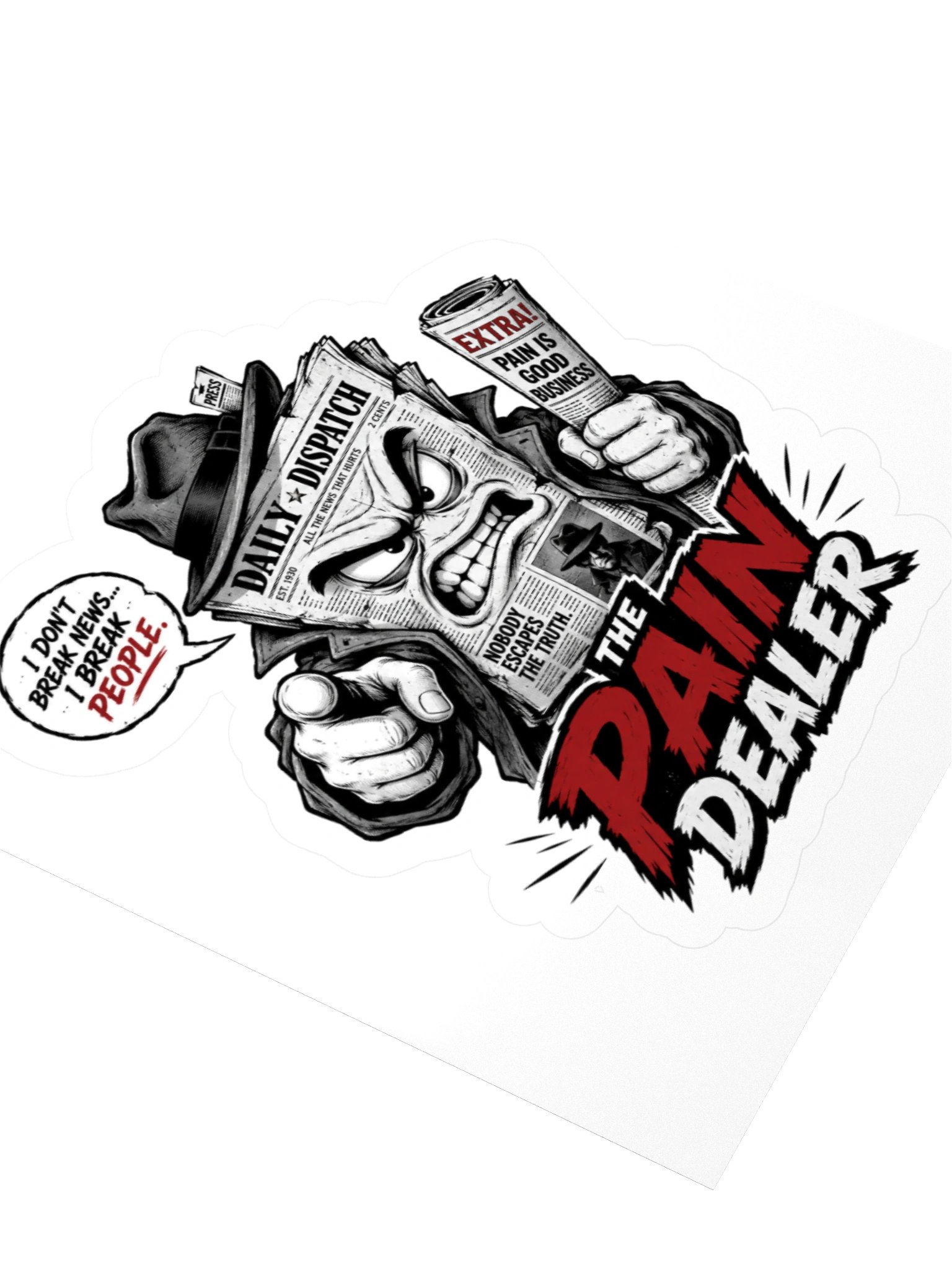 The Pain Dealer: Bad News, Worse Receipts Sticker product image (3)