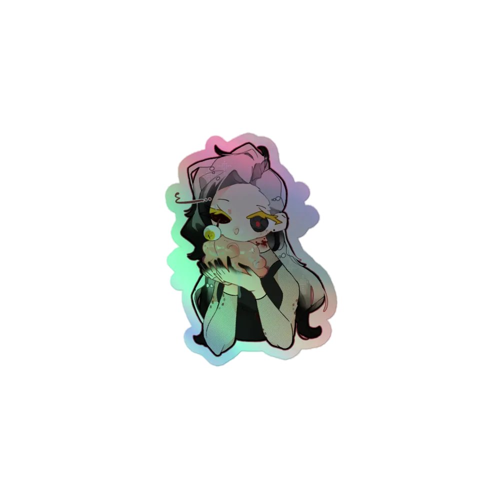 Mmm Brainz Holographic Sticker product image (1)