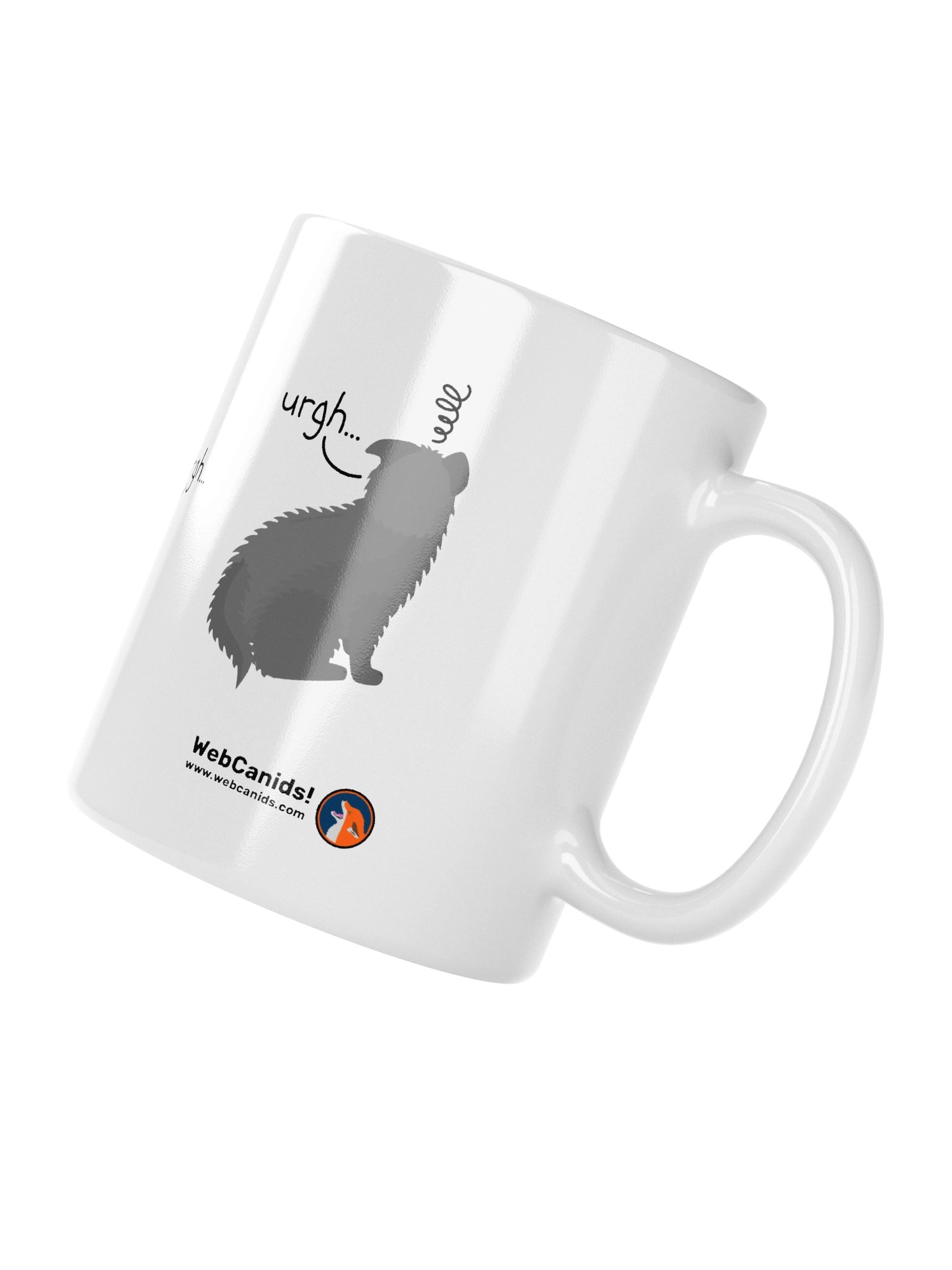 Grumpy Wolf Pup - Silly Art Mug product image (6)