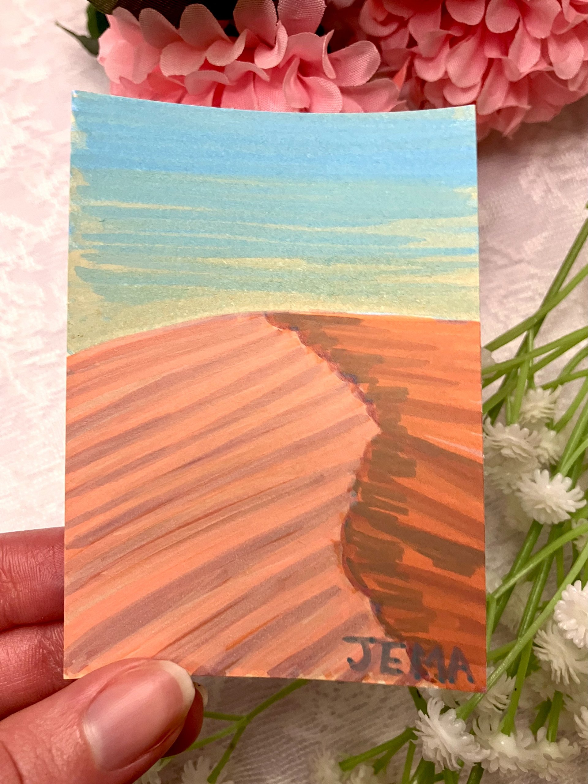 Desert Dunes ACEO Original Marker Artwork product image (3)