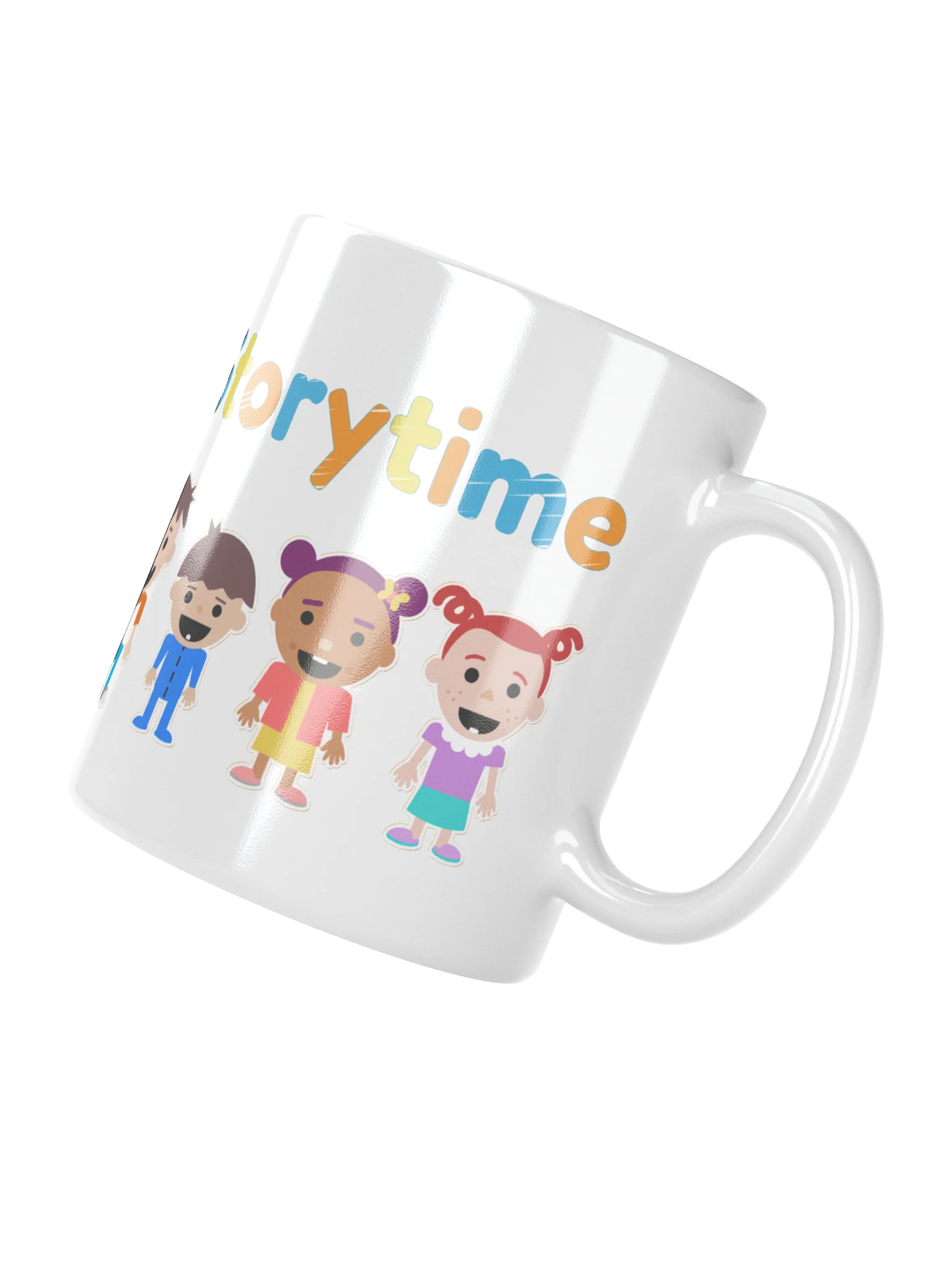 Sunshine Woohoo Storytime Kids White Glossy Mug product image (3)