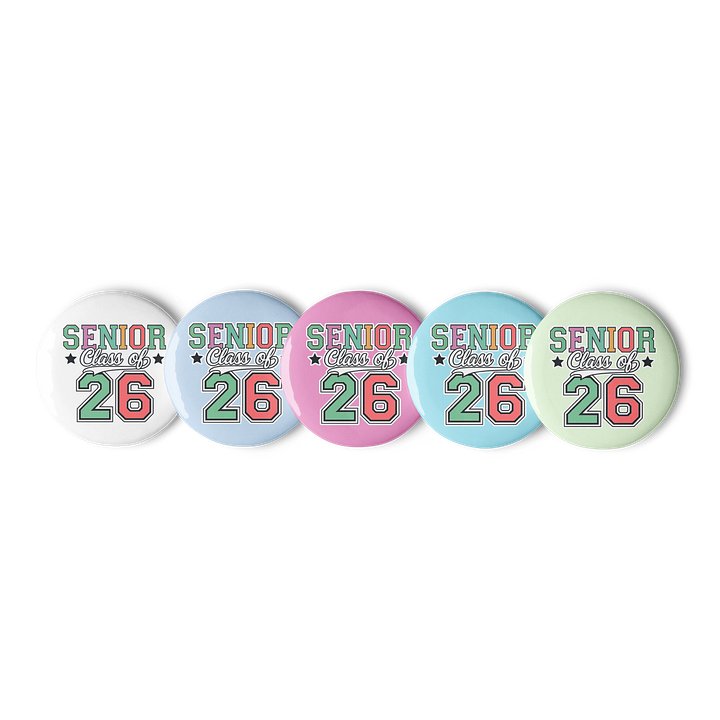 Senior Class of ‘26 Varsity Pastel Color Pins product image (2)