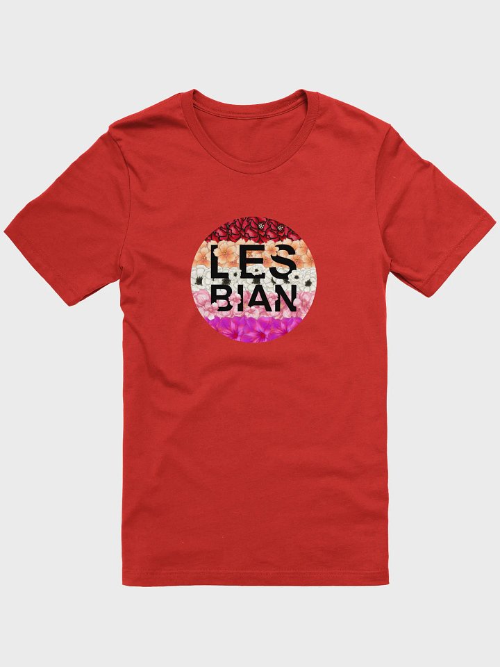 floral lesbian t-shirt product image (1)