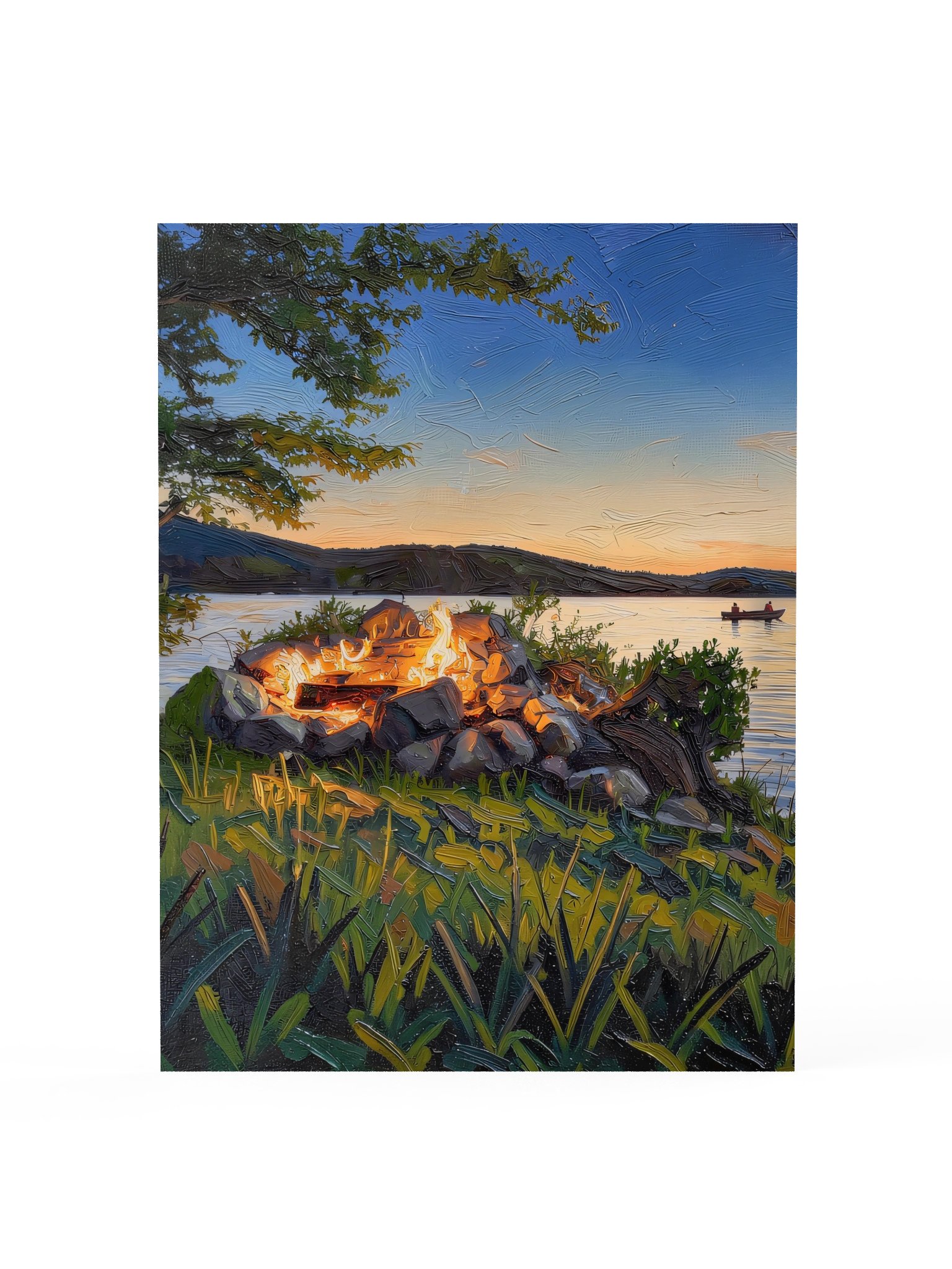 Campfire on the Shore Poster product image (1)