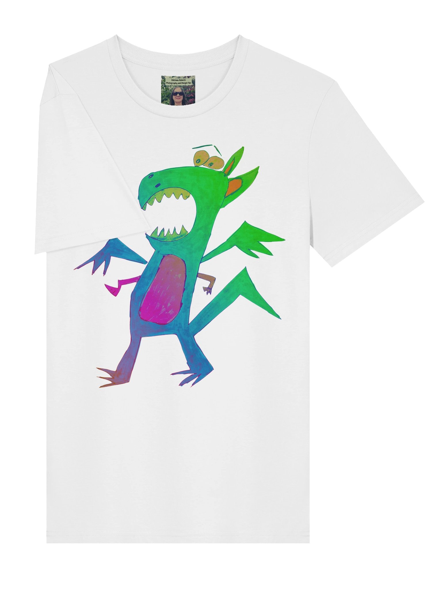 Abstract Apple Dragon Organic Tee product image (3)