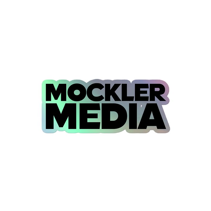 Mockler Media Sticker - Black Holograph product image (2)