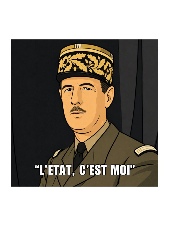 L'etat c'est moi - Charles De Gaulle (Sticker) product image (2)