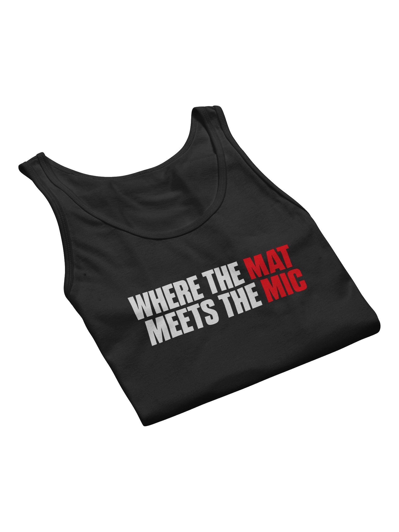 Where the Mat Meets the Mic Tank — Black product image (7)