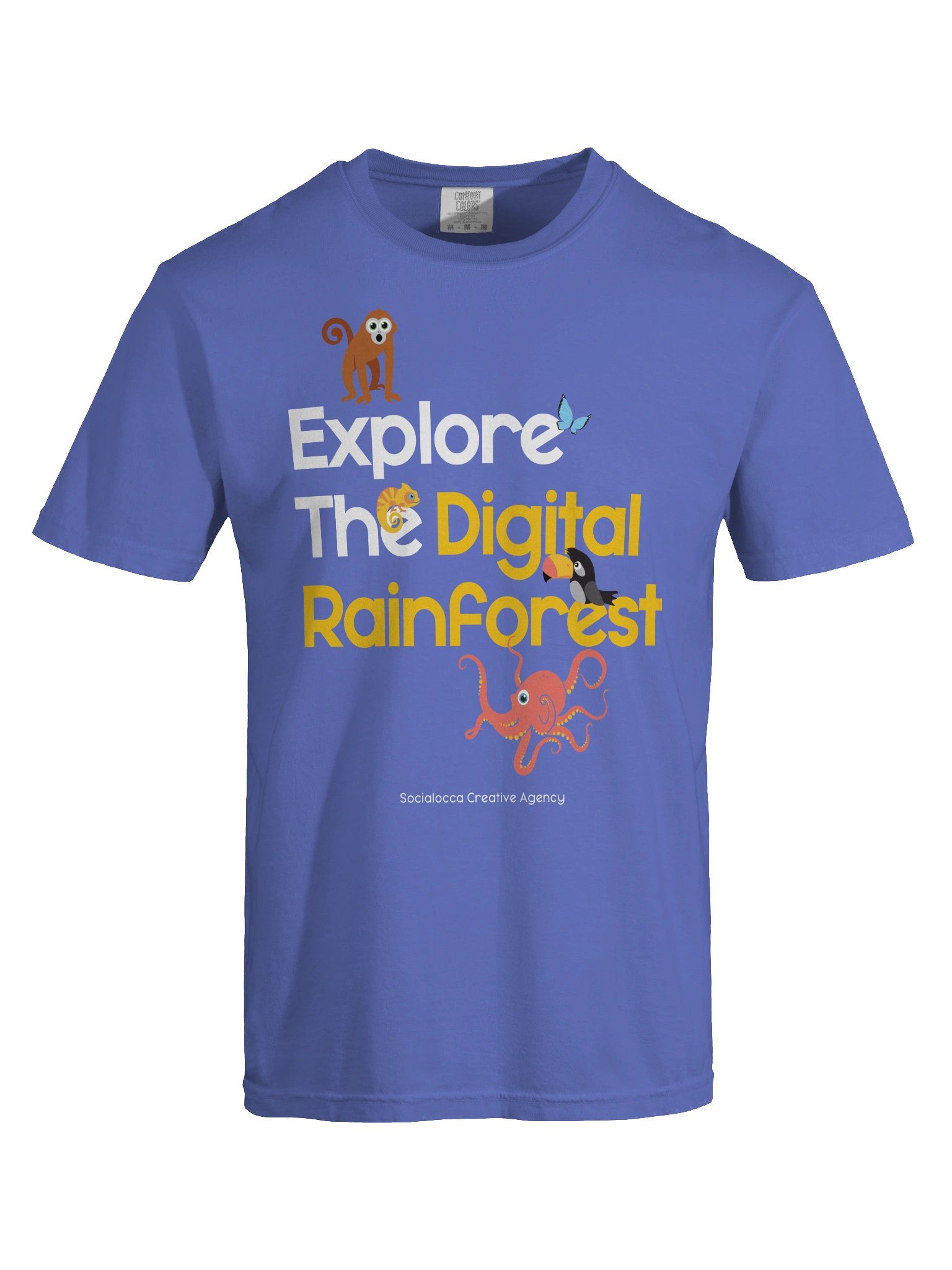 Explore the Digital Rainforest – Purple Edition Tee product image (5)