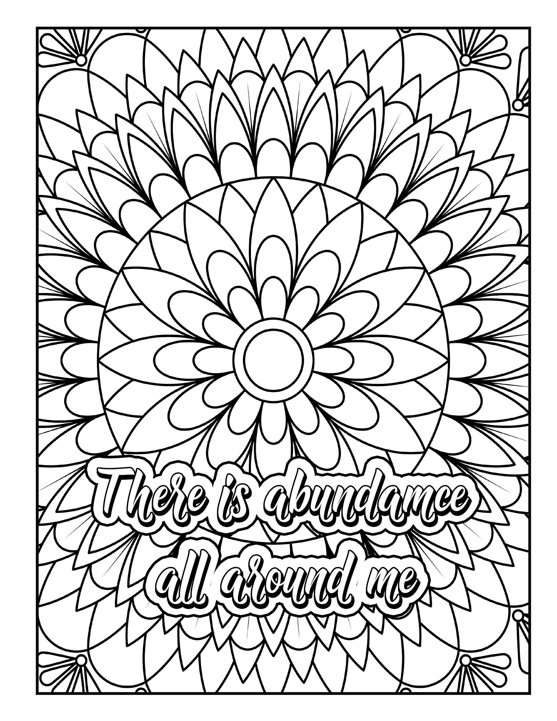 Money Mantra Mandala Coloring Book product image (2)