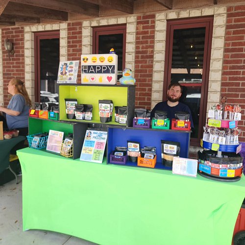 Hey #bastroptx ! We're downtown with our hand-made #candy! The lollies are going FAST! Come get one (or two - they're small 😉...