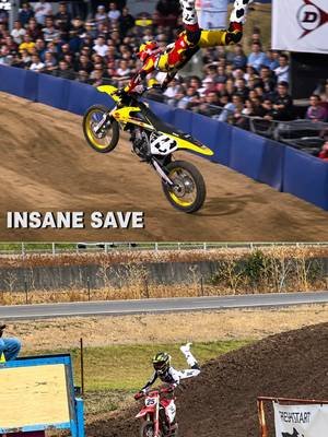 Superman saves only. 😂🔥 @Zane_Fife_25 decided to channel a little Red Bull Straight Rhythm 2019 @Aj Catanzaro at Gate Drop Showdown 4.0. Feet OFF. Bike still going. Somehow gets himself back on the pegs and just keeps racing. 😳 I’d say that counts as a save. 😂 #GateDropShowdown #AJCatanzaro #Motocross #SupermanSave #Redbull 