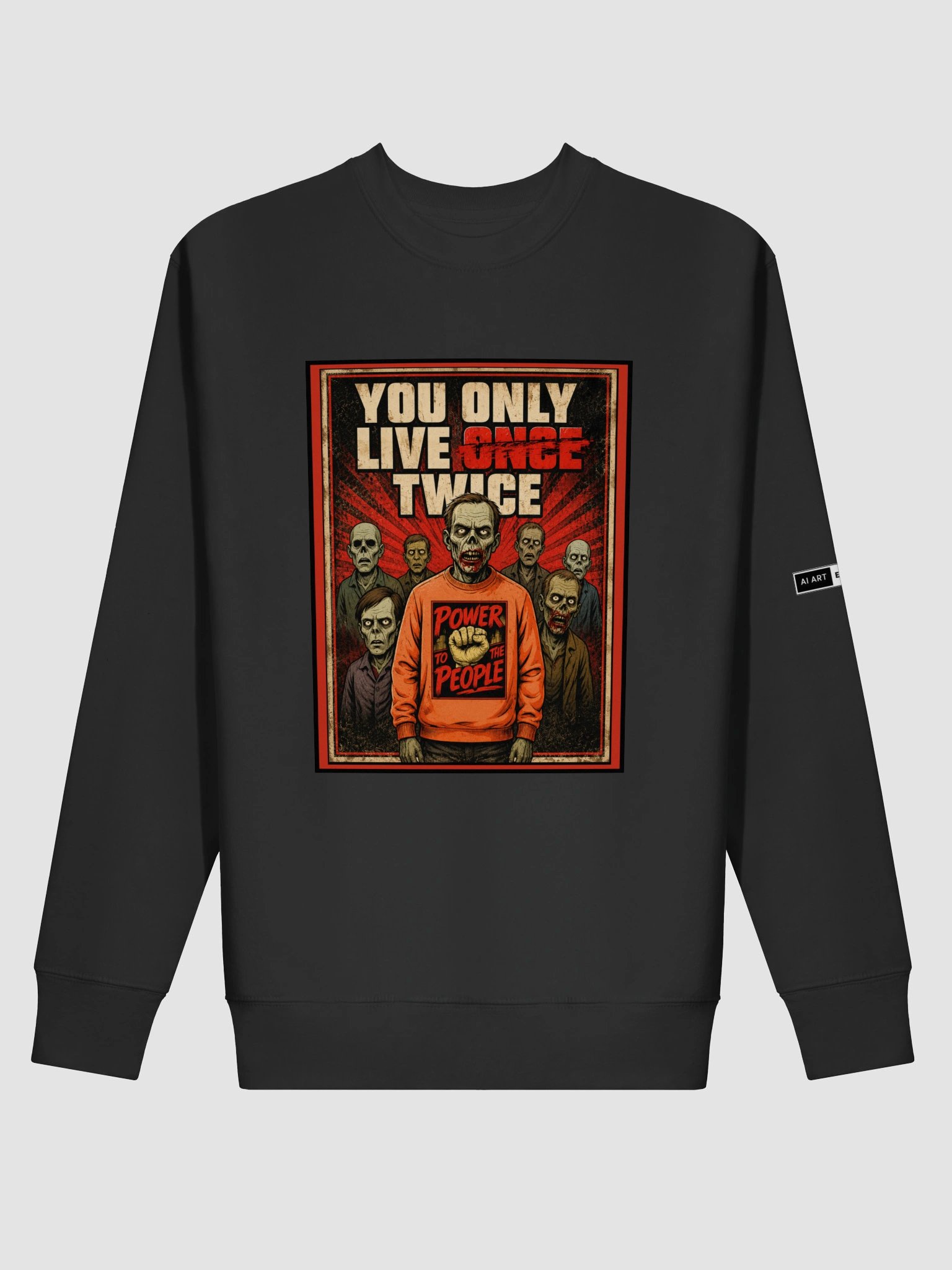 "YOU ONLY LIVE TWICE" premium cotton sweatshirt product image (1)