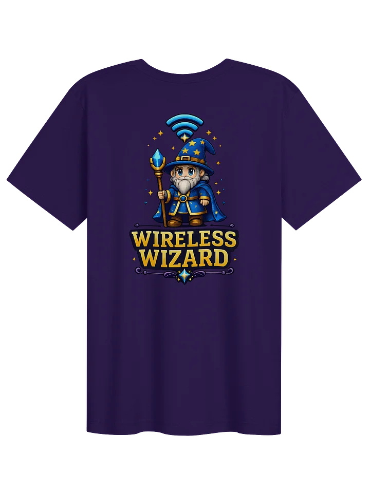 Wireless Wizard Logo Purple T-shirt product image (2)