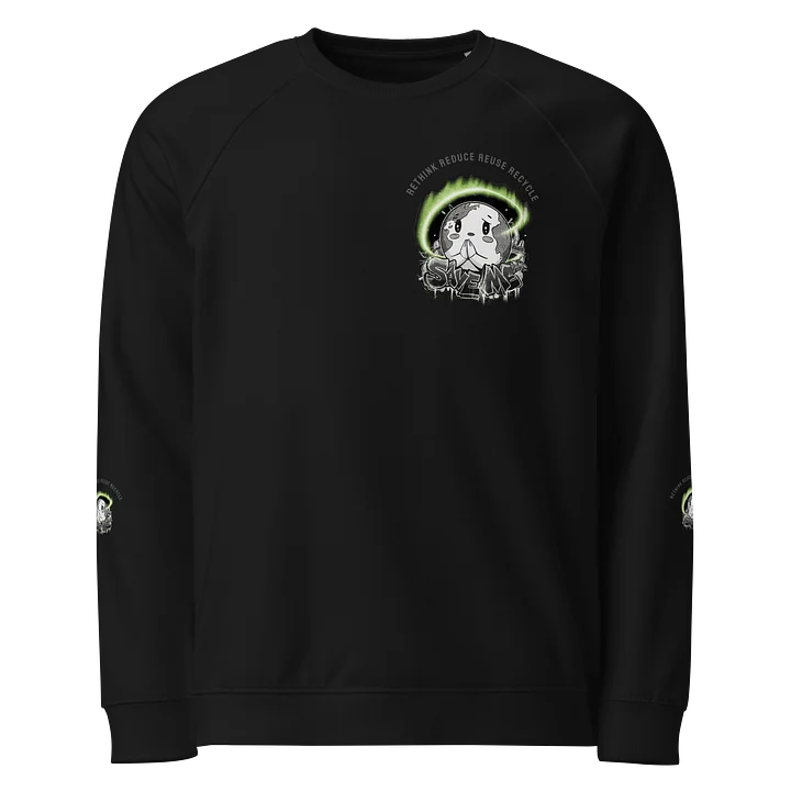 Save Me SOL'S Unisex Organic Raglan Sweatshirt | Sustainable Comfort with a Message product image (1)