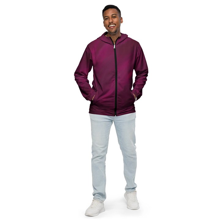 Burgundy Gradient All-Over Windbreaker product image (1)