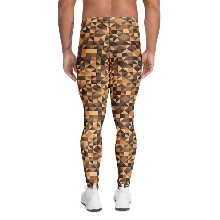 Bold Vintage Geometric Triangles Men's Leggings product image (2)