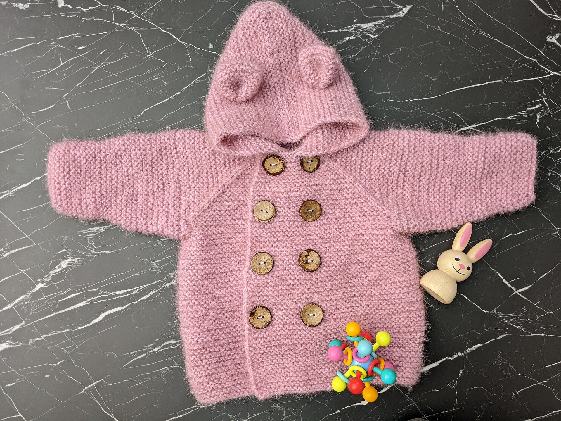 Baby Cardigan Knitting Pattern product image (3)