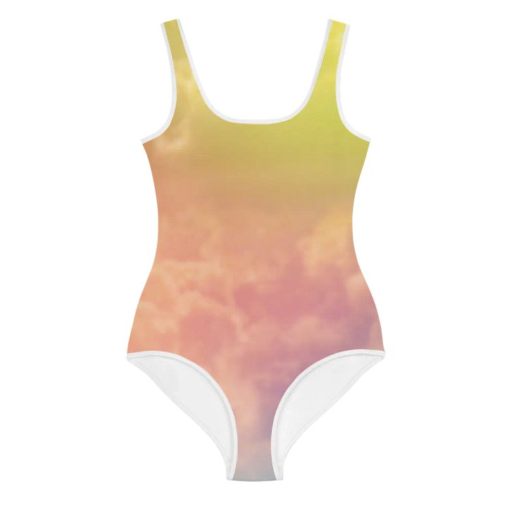 Blur cloud rainbow Design Youth One Piece Swimsuit - V12 product image (1)