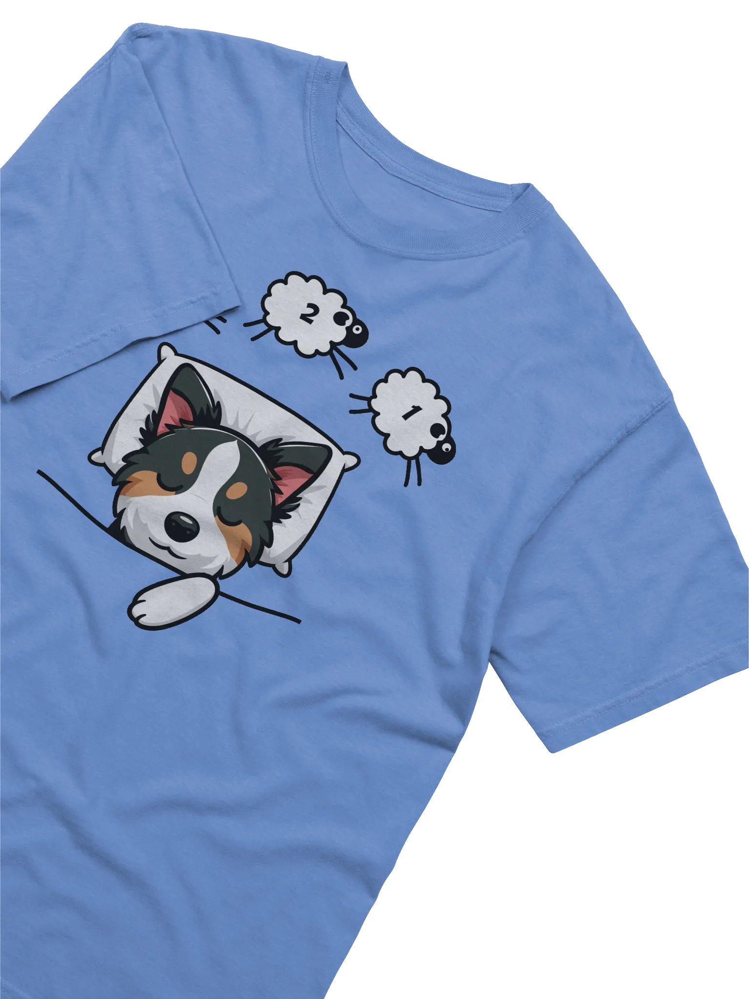 Tri Border Collie Counting Sheep T-Shirt product image (2)