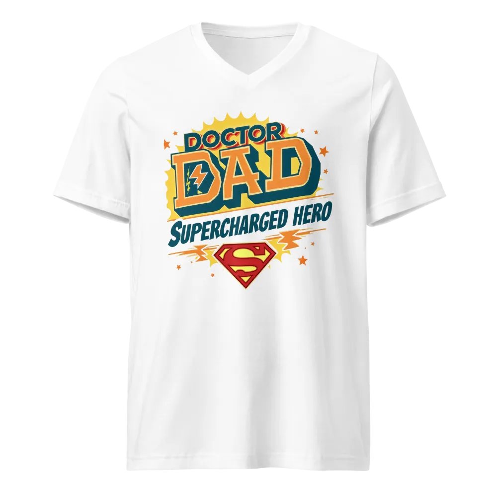Supercharged Doctor Dad V-Neck Tee product image (1)