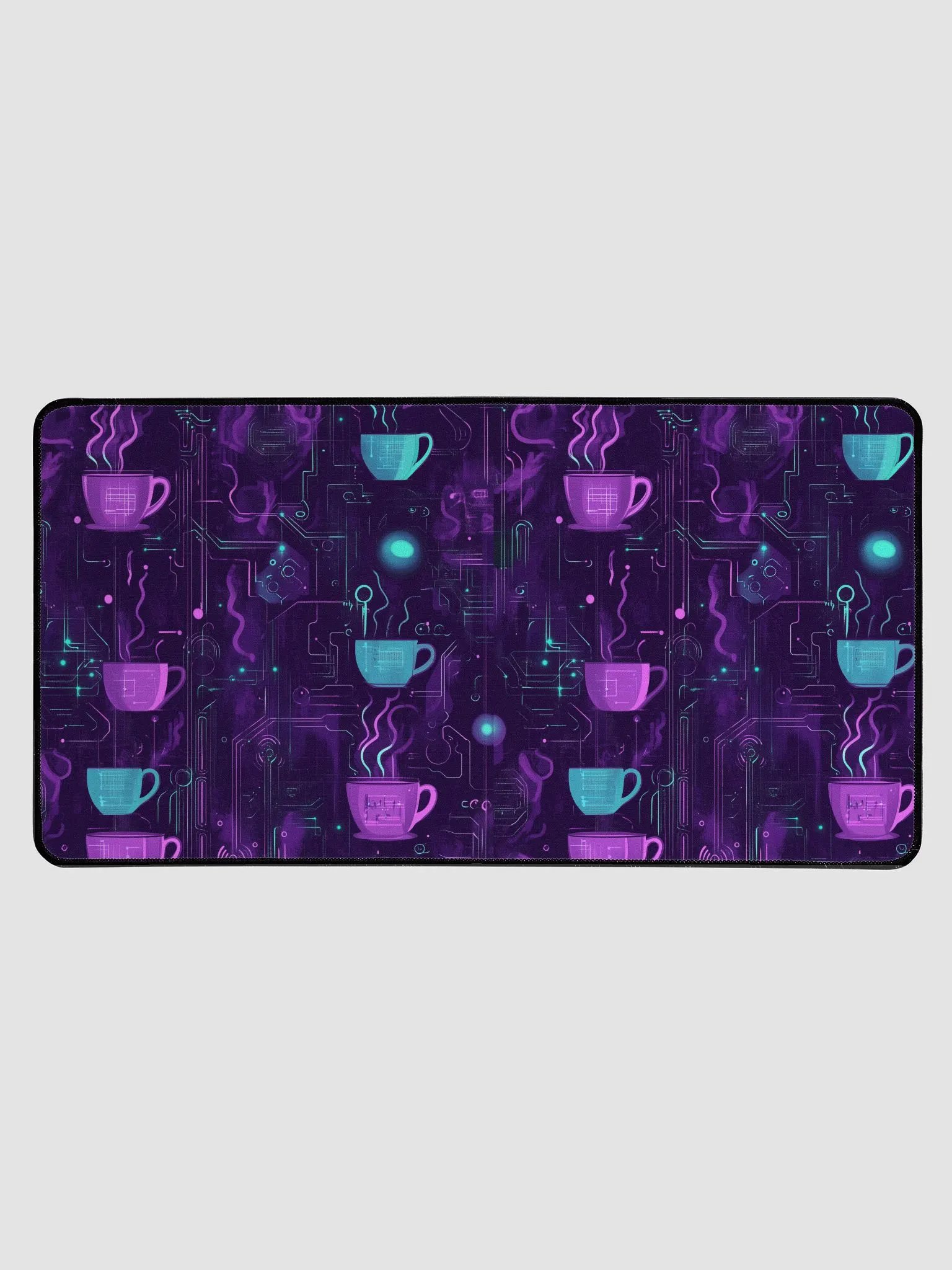 Techno Coffee Circuit Desk Mat product image (1)