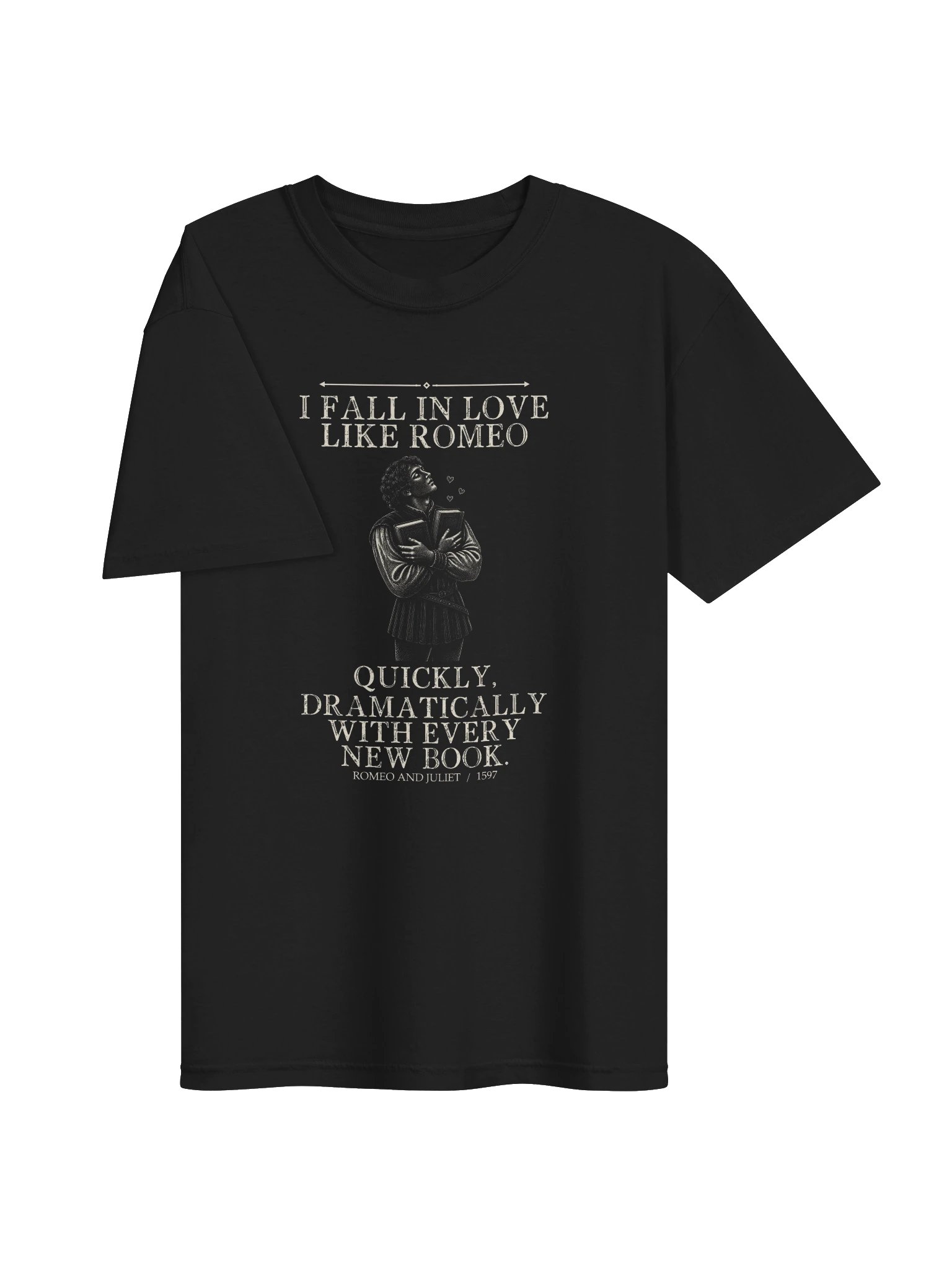 Love Every Book -- Romeo and Juliet Tee (Dark) product image (13)