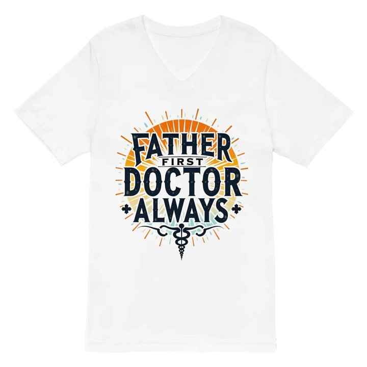 Father First Doctor Always V-Neck Tee product image (2)