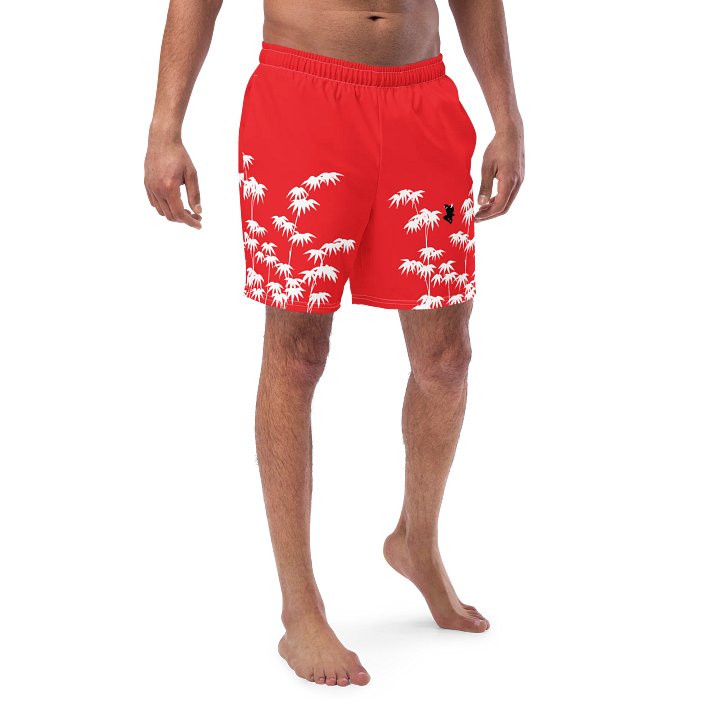 Blood Red Bamboo Ninja Swim Trunks product image (1)