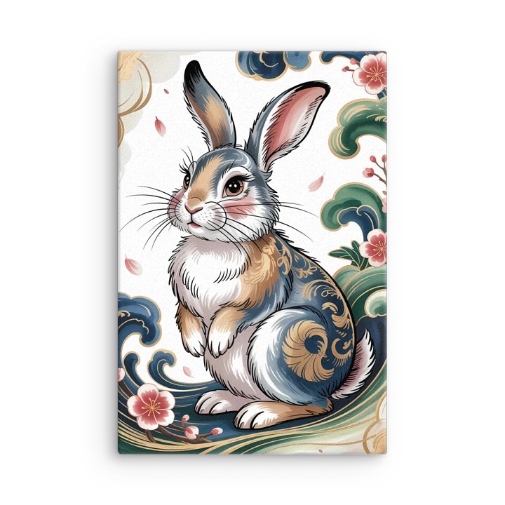Chinese Zodiac Rabbit Canvas Art product image (2)