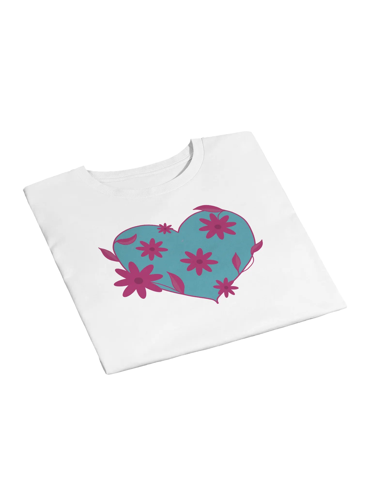 Floral Heart Turquoise Crop Top product image (5)