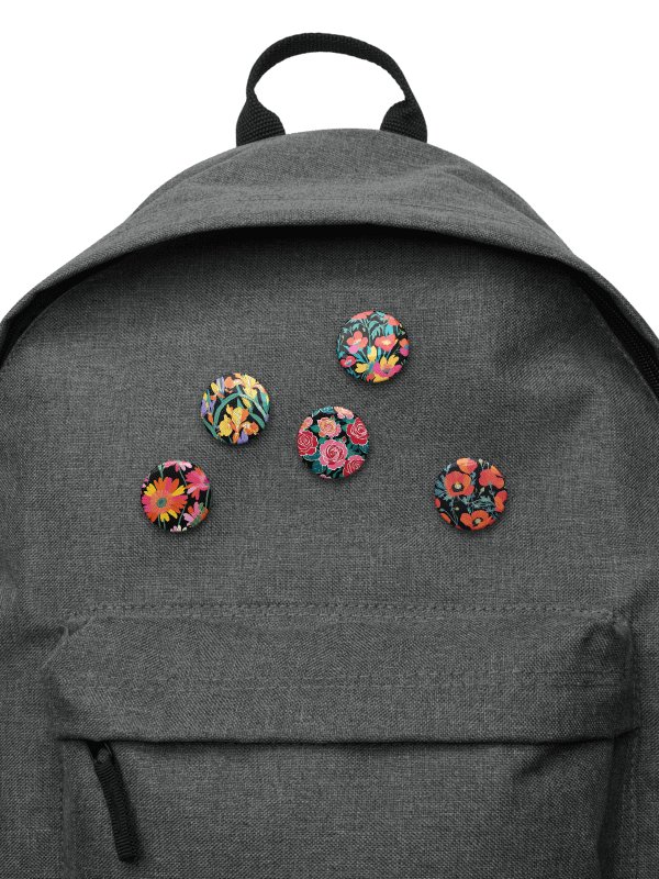 Floral Fusion Pin Buttons Set product image (9)