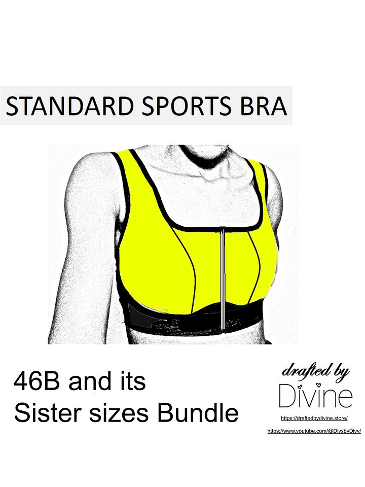 46B Standard Sports Bra Pattern Sister Size Bundle product image (1)