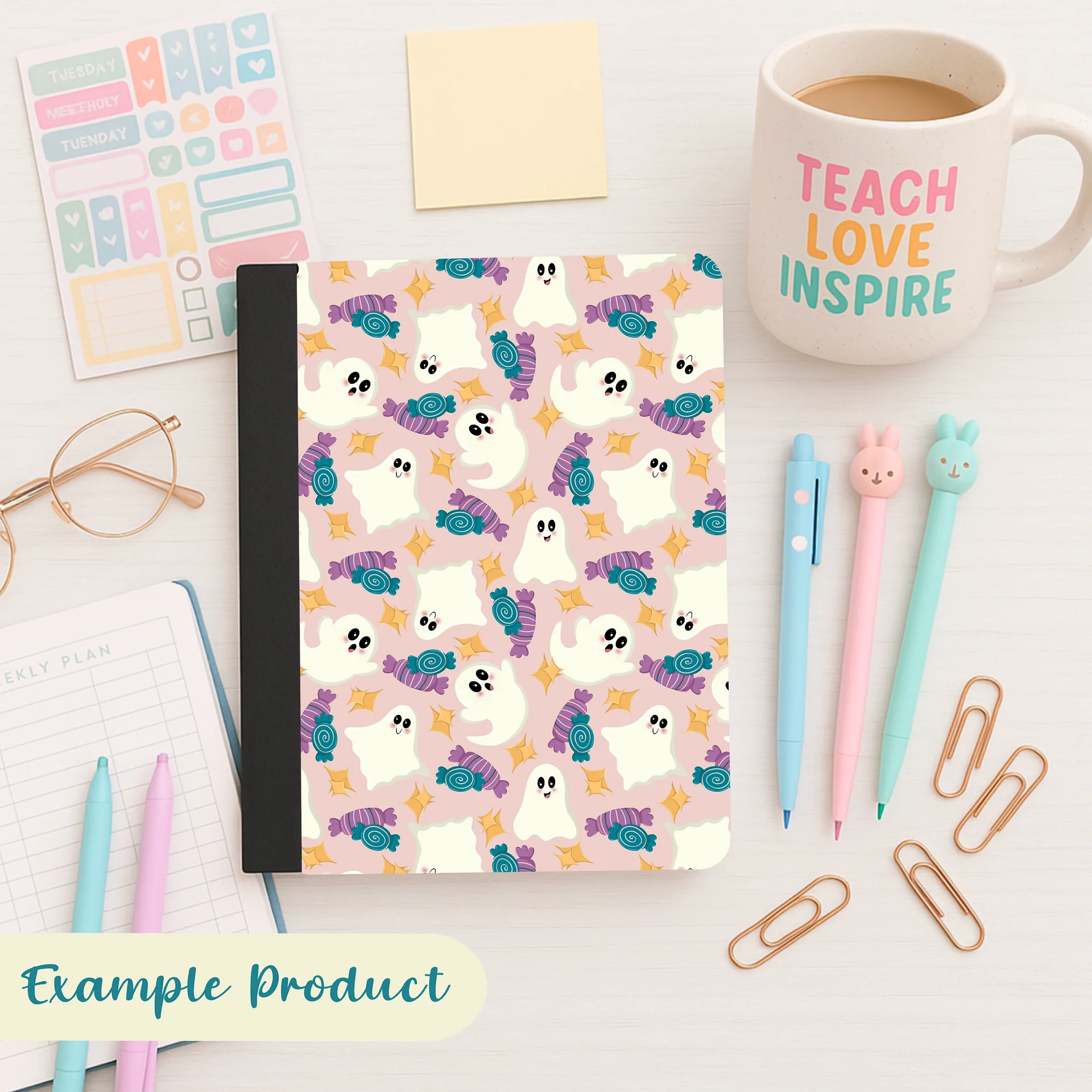 Ghosts & Candy Seamless Pattern product image (8)
