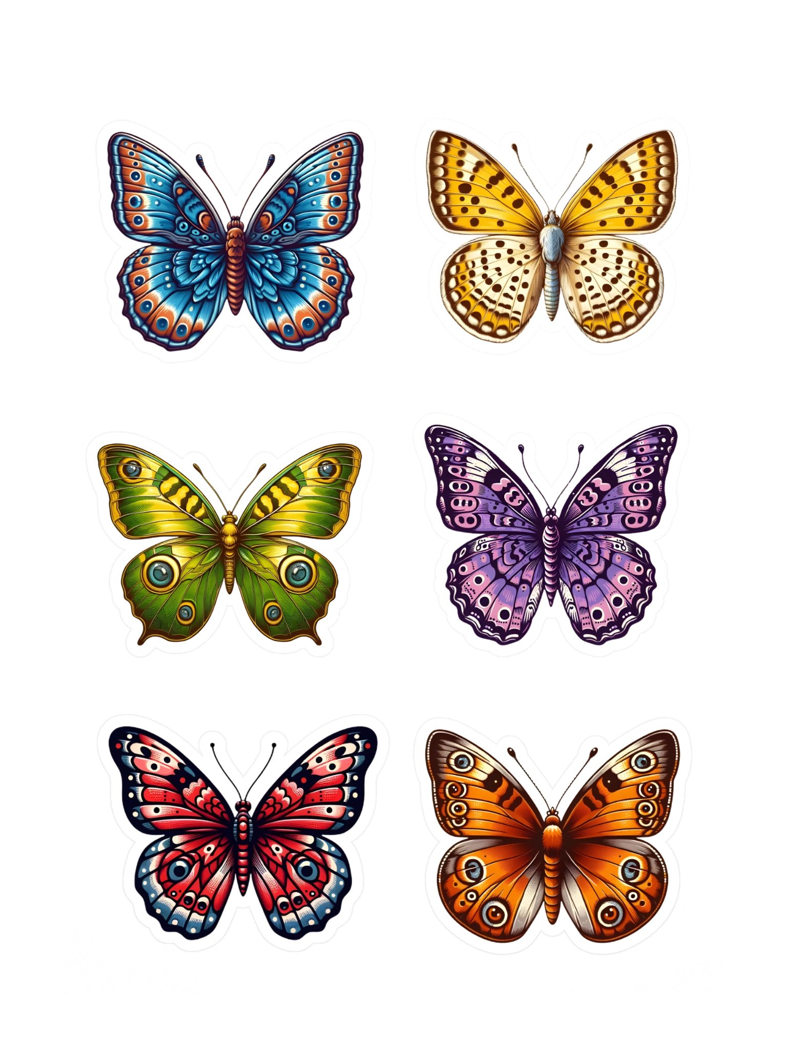 6 Butterfly Sticker Sheet product image (2)