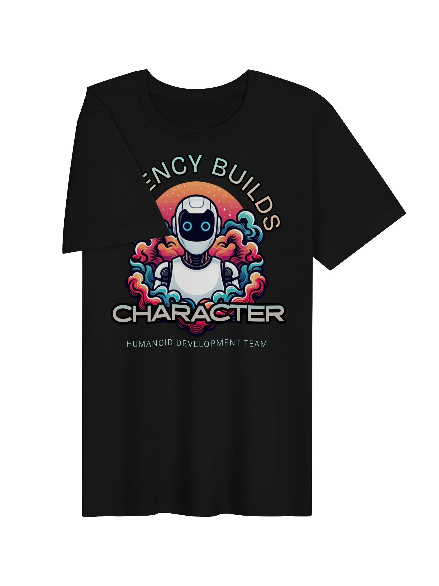 Latency Builds Character | Humanoid Robotics Tee product image (3)