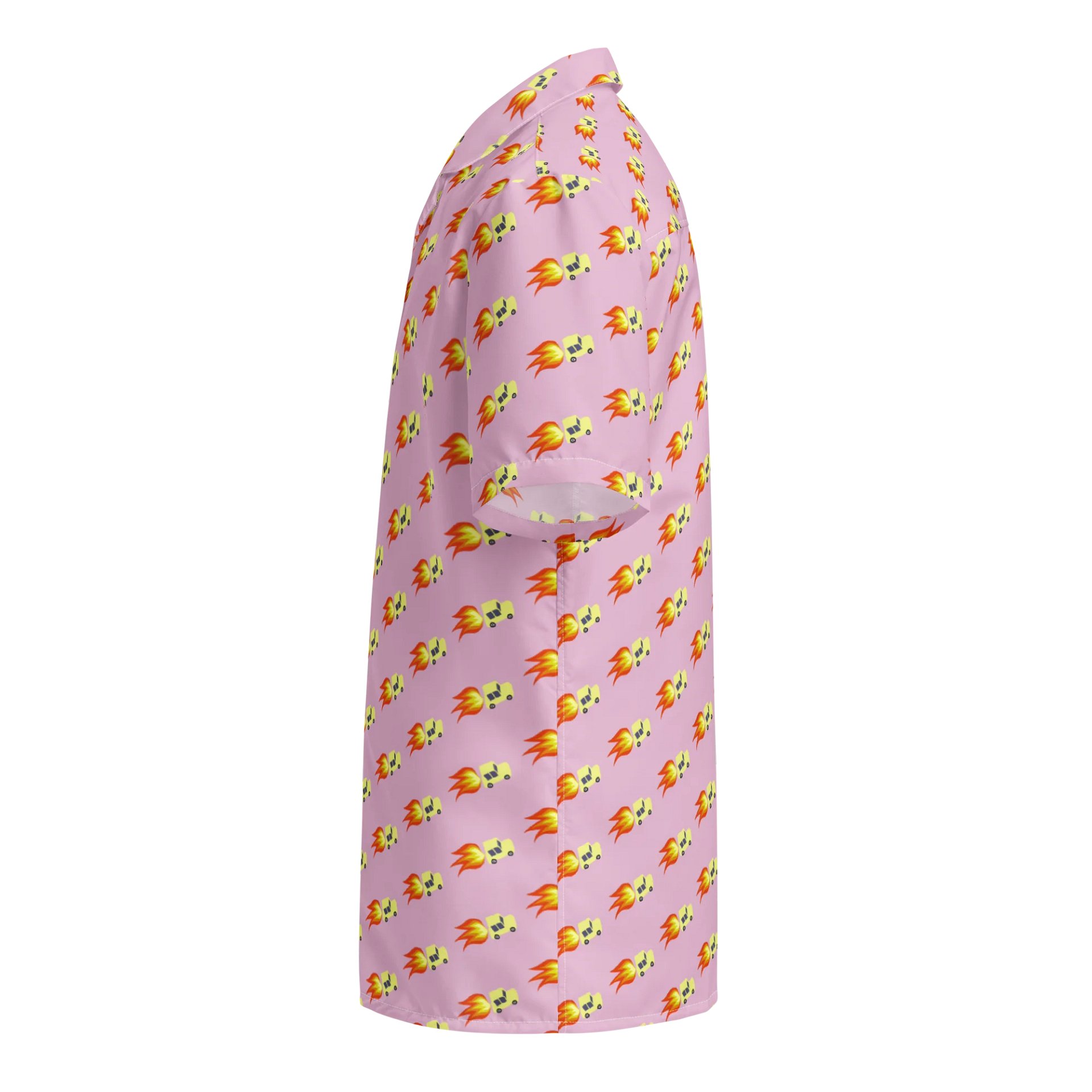 Pink Rocket Powered Hawaiian Shirt product image (3)